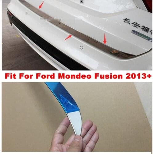 Yimaautotrims Rear Trunk Tailgate Door Decor Strip Cover Trim Fit For Ford Mondeo Fusion 2013 - 2019 Accessories