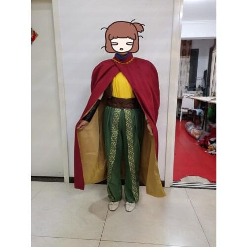 Kid Halloween Anime Cosplay Costumes Raya Cosplay Costumes The Last Dragon Cos Set Top Vest Pants Handwear Belt Cloak 6pcs Set