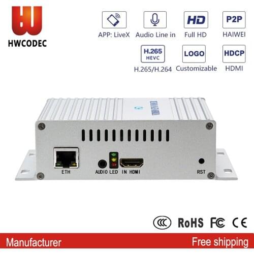 HWCODEC H5110 Video Encoder H264 H265 HDMI Encoder IPTV Encoder 1080P IP Encoder Support RTMP RTSP for YouTube, Twich