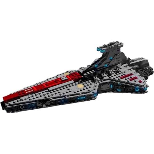 Space War V2 Warship Venator Class Republic Attack Cruiser-The Stinger Mantis Fallen Order Venator Destroyer Building Block Toy