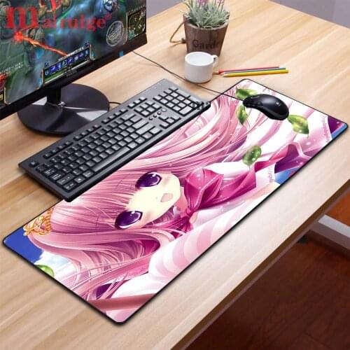 Mairuige Anime Dear Mouse Pad Beautiful Girl Pattern Lock Game Mouse Pad Laptop Keyboard Game Accessories Table Mat High Quality