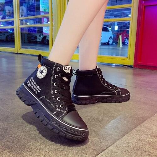 Chunky Sneakers Snow Boots Women Ankle Boots for Women Shoes Woman White Black Lace-Up Thick Bottom Platform Winter Boots