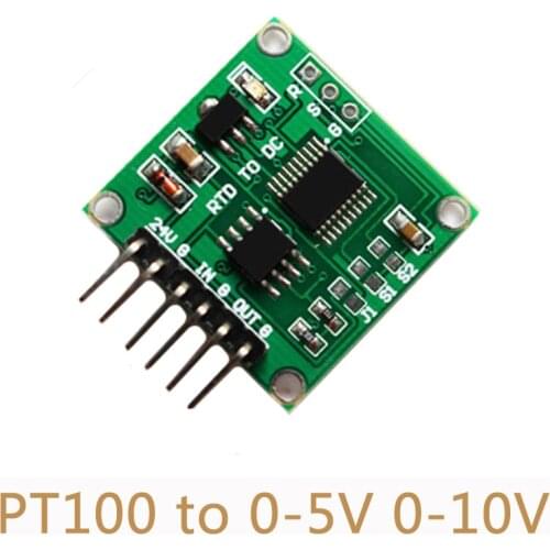 NTC Thermistor to Voltage Module PT100 To 0-5V NTC Temperature Sensor Transmitter Linear Transformation Board