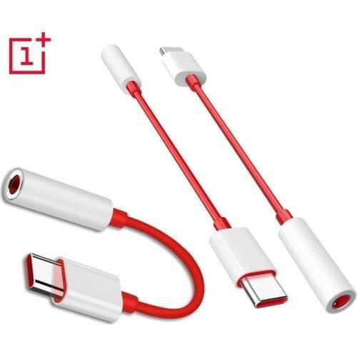Original USB Type C To 3.5mm Earphone Jack Adapter Aux Audio For one plus 7 usb-c music converter cable For oneplus 6T 7 Pro