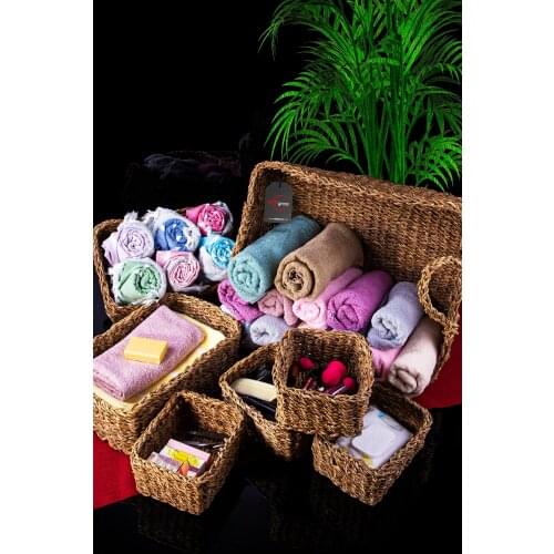 Wicker basket 7 Piece Rectangle Handle Regulator Saddle Cl-9015