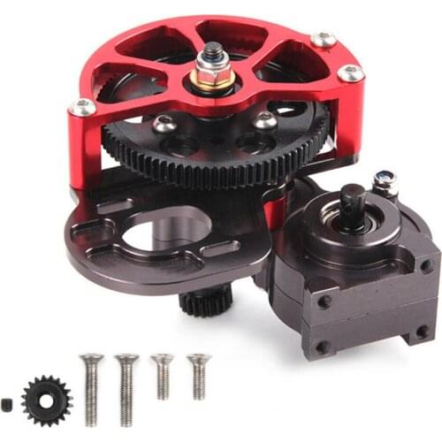 Full Metal Transmission Gearbox with Steel Gear for 1/10 Axial SCX10 RC Crawler Car Parts Accessories