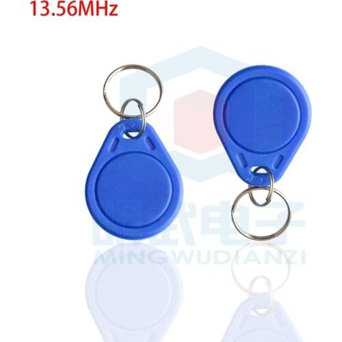 Blue Button IC Keychain IC Card Smart Card Proximity Card Contactless Card Compatible With Philips S50