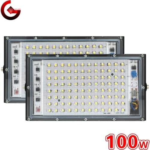 Led Flood Light 100W 220V Outdoor Floodlight IP65 Waterproof LED Street Lamp Landscape Lighting Spotlight Wall Washer