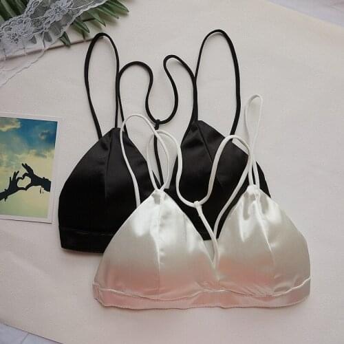 Women Sexy Unpadded natural mulberry silk fabric soft Underwear Comfy Wireless Brassier Charming Bra Push-up Bra Big Size Bras