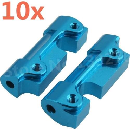 10Pcs RC FS Racing 512006 Aluminum Alloy Front Rear Gear Suspension Fixed Box Mount(Al.) For 1/10 Scale Models RC Car Truck