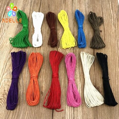 2 rolls/lot 0.5mm Colored Original Polishing waxed hemp cord DIY zakka string bracelet necklace free shipping 12 colors
