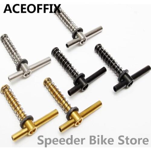 Aceoffix 3colors 24g(1 Pair) for Brompton Bike Ti Hinge Levers BMX Bike Frame Quick Release 2019