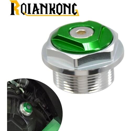 Motorcycle CNC Aluminum Engine Oil Filter Cup Plug Cover Screw for Kawasaki ninja 200 300 NINJA 200 NINJA 300 Engine Oil CUP
