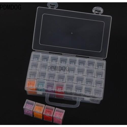 32/64/96128 Bottles Of Diamond Painting Accessories Tools Plastic Storage Box Separate Bottles In Bulk Or Set Purchase