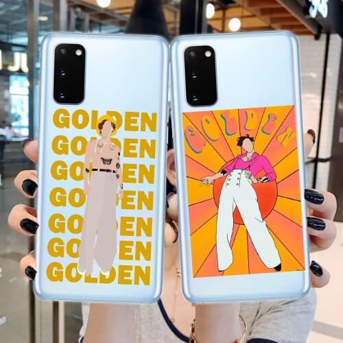 Harry Styles Golden Phone Case For Samsung S8 S9 S10 S20 Plus Ultra S10E Note 10 20 Lite Pro Ultra A51 A71 A21S Back Cover Funda