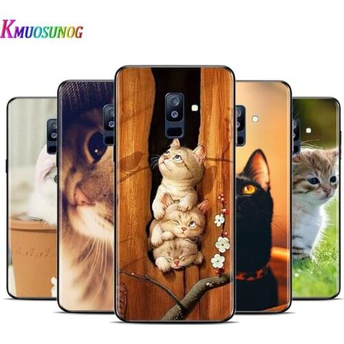 Cute Cat Kitten For Samsung Galaxy A9 A8S A8 A7 A6S A6 A5 A3 A750 Plus 2018 2017 2016 Star Phone Case
