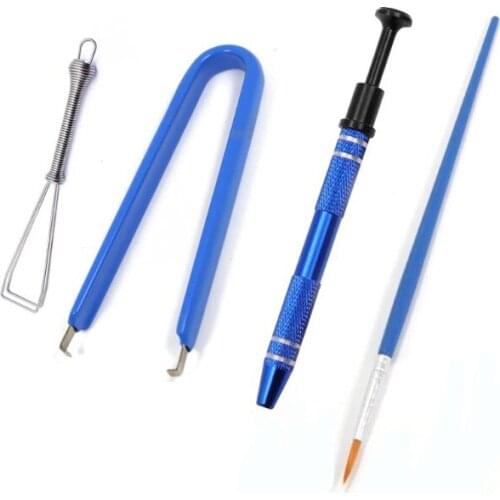 87HA Electronic Component Grabber IC Chips Metal Grabber Claw Pickup Holder 4 Claw Electronic Catcher for Kailh Gateron Cherr