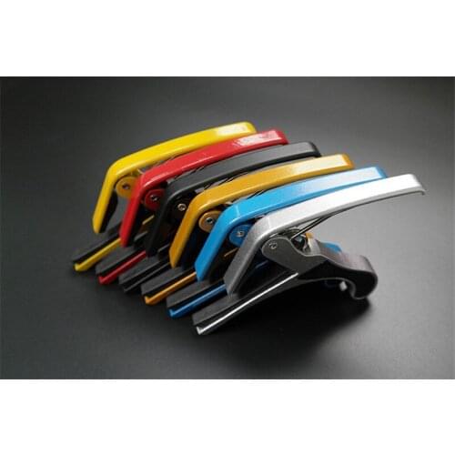 6Pcs /lot Guitar Capo Acoustic Electric 6 string Guitar Single Handed Trigger Quick Change Tuner key Clamp 6 colors