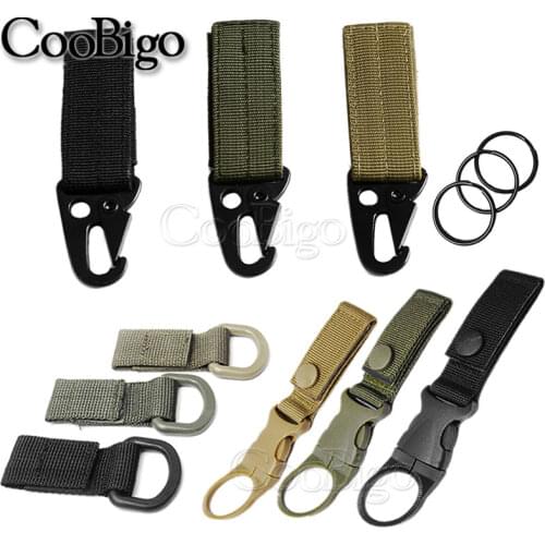 2pcs Nylon Webbing Carabiners Backpack Hanger Hook Olecranon Hook Keychain Outdoor Bag Clasp Belt Clip Water Bottle Hanger