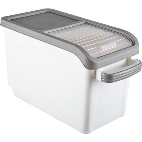 15Kg Rice Storage Box Grain Cereal Dispenser Flip Lid Food Organizer Container Rice Container Portable Organizer