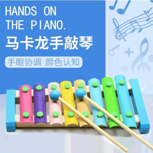 Musical Baby Wooden Toys Eight Notes Chalkboard Style Montessori Xylophone Early Education Baby Piano Educational Toys