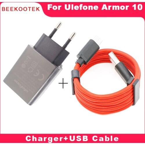 New Original Charger Official Quick Charging Adapter+USB Charge Cable Mobile Phone Parts Accessories For Ulefone Armor 10 Phone