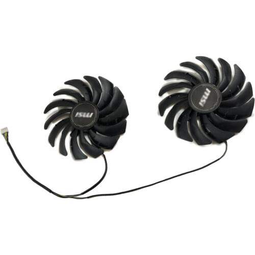2pcs/Set PLD10010S12HH GPU Cooler PLD10010B12HH Video Card Cooling Fan For MSI RX 5700 XT GAMING X Graphics Cooling