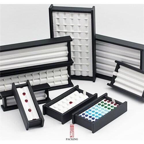 Wholesale large multi-digit gem storage box, stone display box, diamond display box, a variety of specifications are available