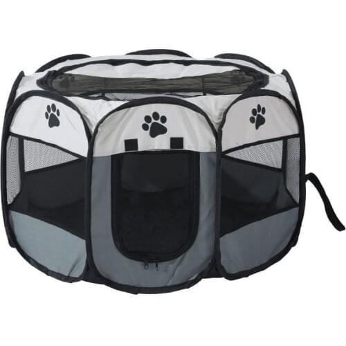Portable Folding Pet Carrier Tent Breathable Outdoor Fence Removable Pet Bed For Dog And Cat