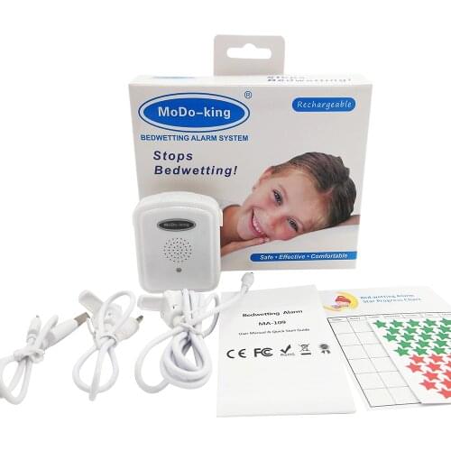 MoDo-king latest version rechargeable bedwetting enuresis alarm for baby boys kids nocturnal enuresis MA-109