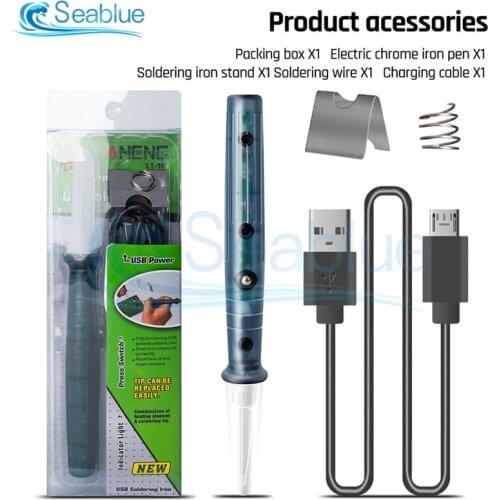 DC 5V Temperature Adjustable USB Soldering Iron Portable Microelectronics Repair Welding Tools