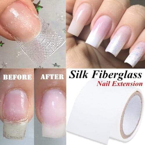 Nail Repair Fiberglass Silk Wrap Self Adhesive Anti Damage DIY Strong Protect Reinforce Extension Sticker