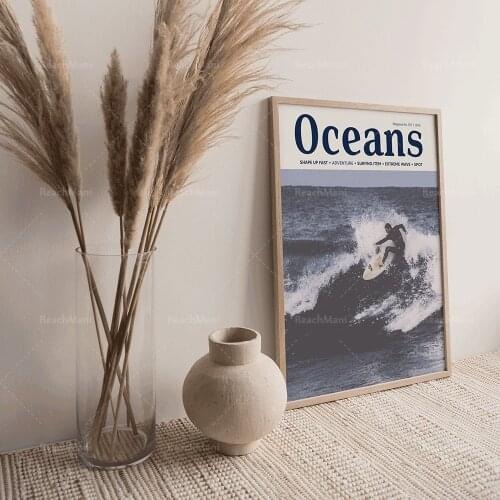 Ocean, ocean photography retro poster, ocean surf decoration, coast wall art, ocean print wall art, wall decoration beach art po