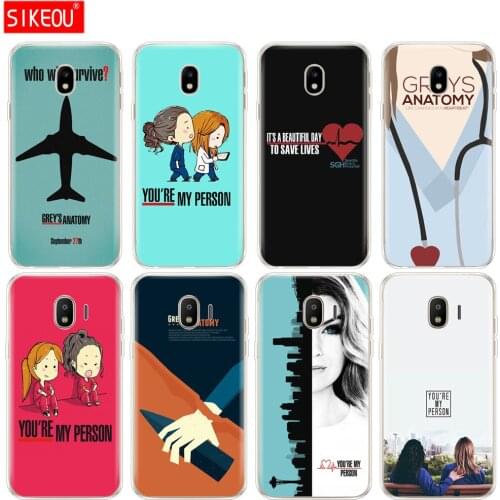 Silicone cover phone case for Samsung Galaxy J3 J5 J7 2017 J330 J530 J730 PRO j2 2018 Greys Anatomy