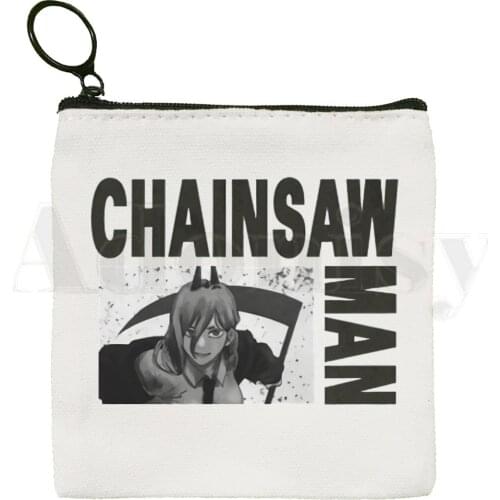 Chainsaw Man Manga Anime Pochita Makima Bag Coin Purse Storage Small Bag Card Bag Key Bag Coin Clutch Bag Zipper Key Bag
