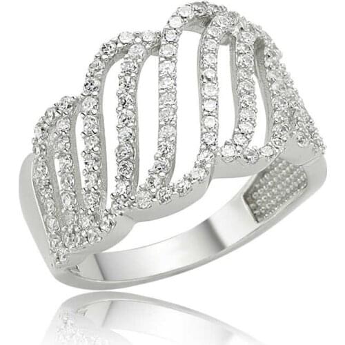 Tevuli 925 Sterling Silver Multi Cubic Zirconia Women Ring