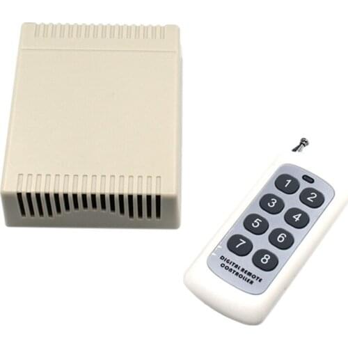 315MHz Universal Wireless Remote Control Relay Switch DC12V 8CH Relay Receiver Module Radio Frequency Switch Garage Door