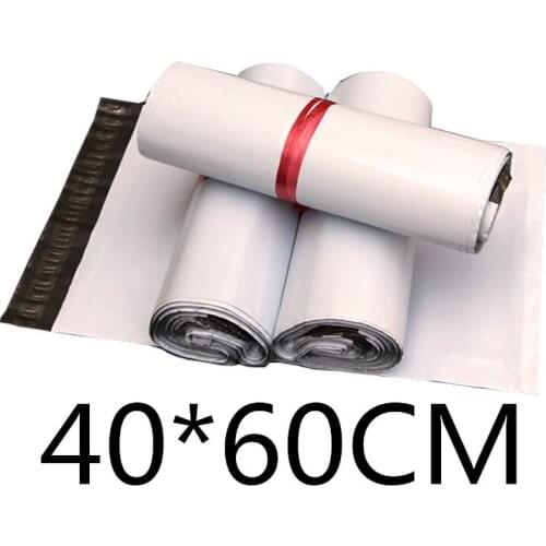 High Quality White Self Seal Mailing Bag Plastic Envelope Courier Shipping Bags Waterproof Postal Mailer Bags 40*60CM