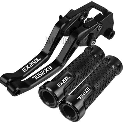 FOR KAWASAKI EX250L 2013 2014 2017 2016 2015 EX250 L Motorcycle Parts CNC Aluminlum Accessories Brake Clutch Levers handle grip
