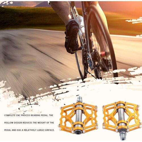 1 Pair Alloy Bicycle Pedals Mountain Bike Pedals Universal Replacement Road Bike Footstools Bicycle Parts Accessories
