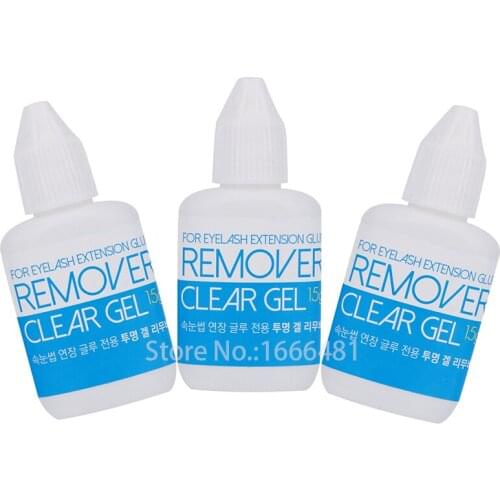 3 Bottles Sky Clear Gel Remover for Eyelash Extension Glue from Korea Removing Eyelash Extensions Free Shipping