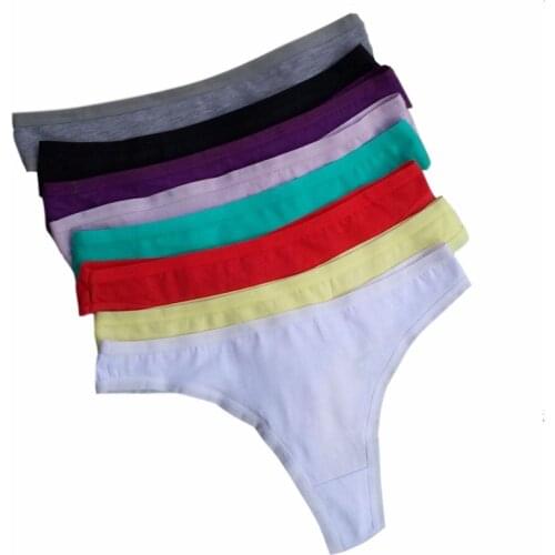 5 Pcs/lot Sexy Thongs Panties Seamless Tanga G String Plus Size Panties Women Low-Rise Femme Underwear Lingerie Bikini T Back