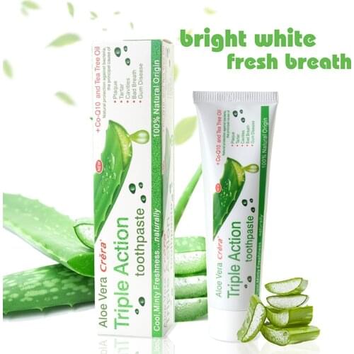 Aloe Vera Toothpaste Fresh Breath Deep Cleansing Go Adult Oral Care Dental