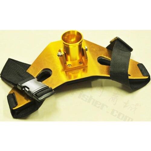 Aluminum alloy Gimbal Fighting Fishing Waist Belt Fish Rod Holder Adjustable Fighting Belt Fishing Rod Pole Stand Fishing Tackle