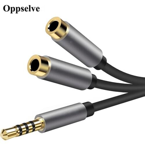 3.5mm Jack Audio Cable Male to 2 Female Cord Headphone Splitter Digital Optical Audio Cable Adapter Aux Wire For MP3 MP4 Speaker