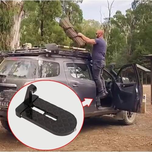 Car Folding Step Ladder Auxiliary Pedal Car Roof Pedal Foot Pegs for Chevrolet Menlo Trailblazer Blazer Traverse Equinox Tahoe