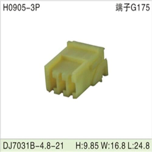 Free shipping 500pcs DJ7031B-4.8-21 4.8mm 3Pin AMP Car Electrical Wire Connectors for VW,BMW,Audi,Toyota,NISSAN AND other