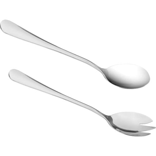 1 Piece Portable Outdoor Camping Picnic Spoon Fork Cutter Stainless Steel 2 in 1 Spork Outdoor Tableware Outdoor Tool