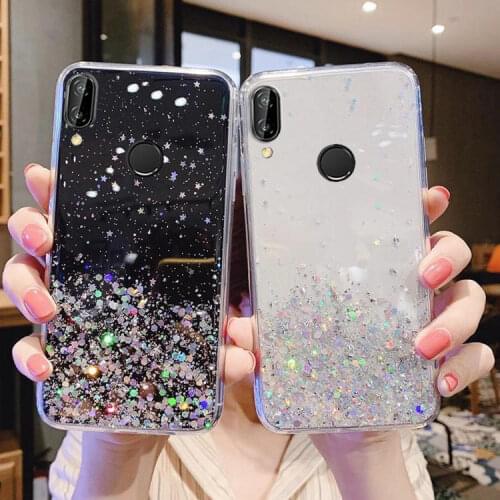 Case For Huawei P20 Lite Cases Huawei P20 Pro Bling Glitter Phone Cover On Huawei P40 P30 Lite Pro P20Lite P20Pro Silicone Cases