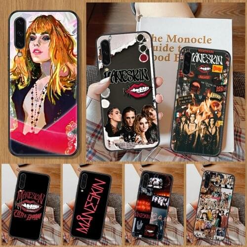 Maneskin Damiano David Phone Case For Samsung Galaxy A 10 12 20E 21S 30 32 40 50 51 52 70 71 72 5 6 7 2016 2018 black silicone